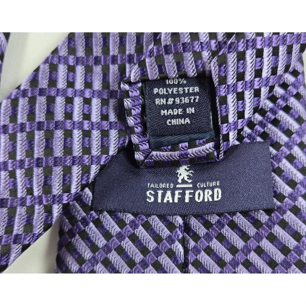 Stafford Tailored Culture Mens Tie Purple Lavender